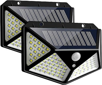 #ad Solar Power 100 LED Lights PIR Motion Sensor Outdoor Security Lamp Wall US $5.59