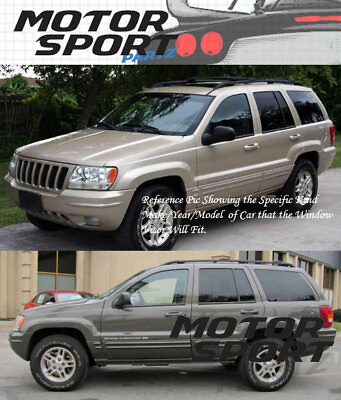 #ad Outside Mount 2MM Vent Visors Deflector 4pcs For Jeep Grand Cherokee 1999 2004 $33.12