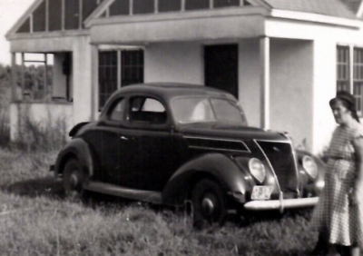 #ad 1937 Ford Coupe rural area Original 1 of a kind photo $11.50