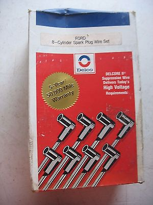 #ad NOS DELCO IGNITION CABLES SPARK PLUG WIRE SET 508C 12043770 FORD 8 cyl $31.59