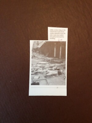 #ad Kvc1 Ephemera Picture Ww2 Bomb Damage Shop Dummies John Lewis Oxford Street GBP 3.40