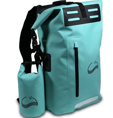 #ad 35L Dry Bag Backpack ; Waterproof Backpack and 2L Pack; Teal Dry Bag $30.00
