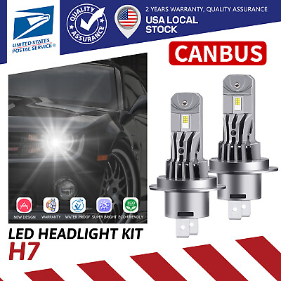 #ad For Audi A4 Quattro H7 LED Headlight Bulb Conversion Kit Canbus Beam Super White $26.77