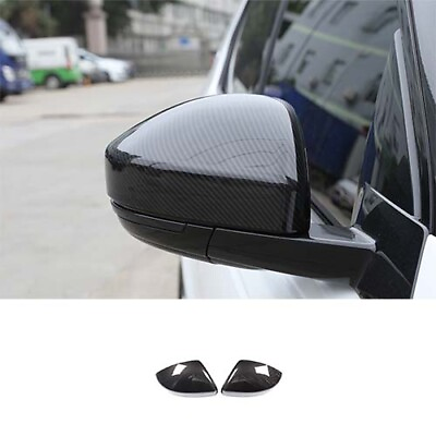 #ad 2X Cover Trim Rear View Mirror Cap Carbon Fiber For Range Rover Evoque 2012 2023 $60.72