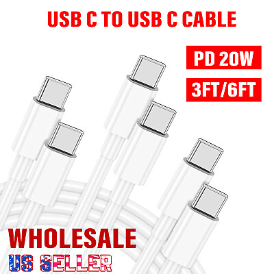#ad Wholesale PD20W USB C to USB C Cable Fast Charge Cord For iPhone15 Samsung iPad $289.98