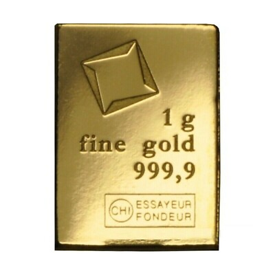 #ad 1 Gram Gold CombiBar Valcambi Suisse .9999 Fine Gold Bar From 25x1 Combibar $92.38