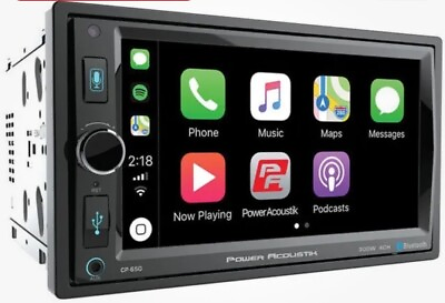 #ad Power Acoustik CP 650 Double 2 Din MP3 Player Apple CarPlay Bluetooth USB CP650 $29.99
