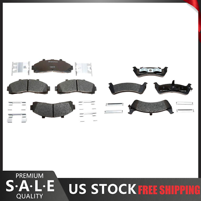 #ad For 2001 2000 1999 1995 Ford Explorer Front amp; Rear R Line Metallic Brake Pads $74.00