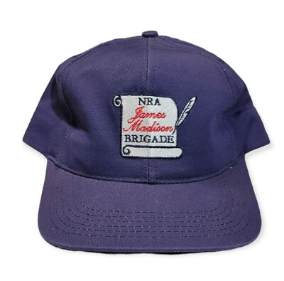#ad #ad NRA James Madison Brigade Snapback Hat National Rifle Association Blue $3.00