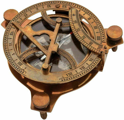 #ad Marine 3quot; London Nautical Sundial Vintage Maritime Antique Brass Compass $31.00