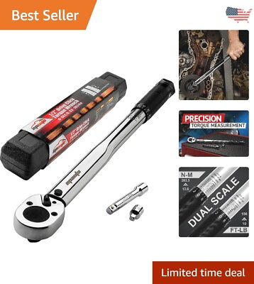 #ad Heavy Duty Rugged Torque Wrench Precision Easy Storage 10 150 ft. lb. $69.99
