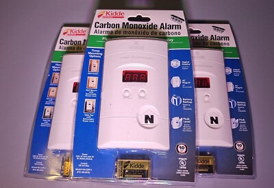 #ad Kidde 900007601 Nighthawk Carbon Monoxide Alarm with Digital Display White 3x $39.99