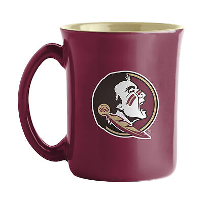 #ad NCAA Large 15oz Two Toned Cafe Mug with Inner Color Florida State Seminoles $24.95