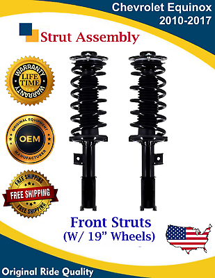 #ad New OE Front Struts for 2010 2017 Chevy Equinox W 19quot; Wheels Lifetime Warranty $287.00