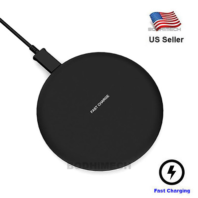 #ad For Samsung Galaxy S7 S8 S9 S10 Wireless Fast Charging Pad Station Charger $14.98