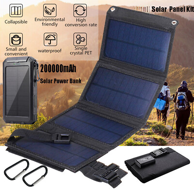 #ad 100W USB Waterproof Portable Super Charger Solar Power Bank for Mobile Phone $18.99