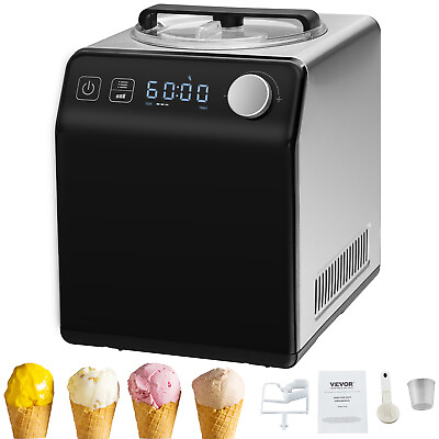 #ad VEVOR 2Qt Automatic Ice Cream Maker Machine Electric Yogurt Gelato Maker 4 Modes $153.99
