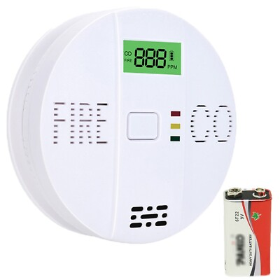 #ad Carbon Monoxide and Smoke 2in1 Combination Detector Alarms with Built in Battery $17.99