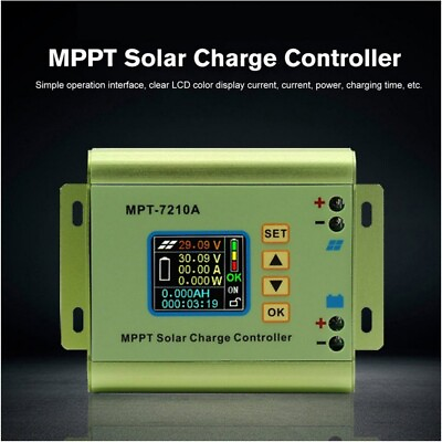 #ad MPT 7210A LCD MPPT Solar Regulator Charge Controller 24V 36V 48V 60V 72V Boost $45.86