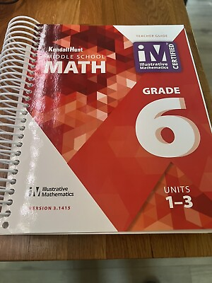 #ad Illustrative Math Grade 6 Units 1 3 Teacher Guide $65.00
