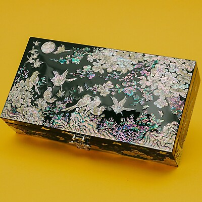 #ad February Mountain Korean mother of pearl jewelry box with Lids $99.00