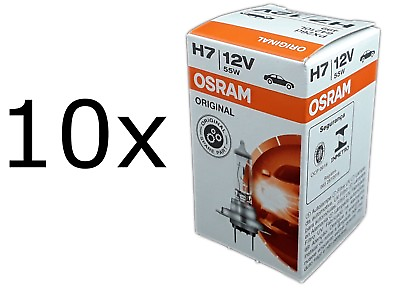 #ad 10x H7 OSRAM Original Line Spare Part 1 Stück PX26d 64210L EUR 34.90