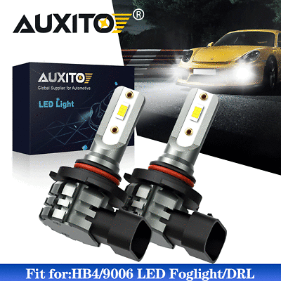 #ad 2X AUXITO 9006 HB4 LED Fog Driving Light 6000K Super Bright Bulbs DRL HID White $18.04