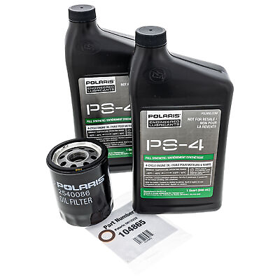 #ad Polaris PS 4 Synthetic Oil Change Kit Filter 2011 Ranger RZR amp; RZR S 800 2540086 $42.95