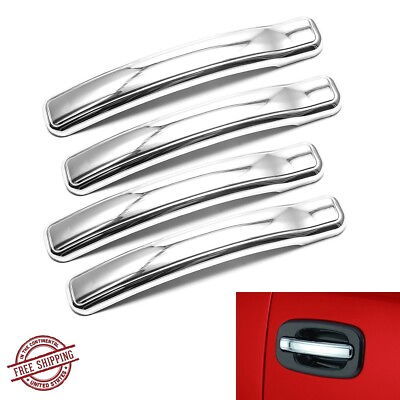 #ad For 1999 2006 Chevy Silverado GMC Sierra Chrome 4 Door Handle Levers Covers $13.99