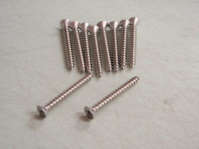 #ad SCREWS FLAT HEAD #10 X 1 3 4quot; STAINLESS SELF TAPPING 10 PAC 00724 HARDWARE BOAT $9.36