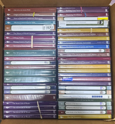 #ad The Teaching Company Lot Of The Great Courses College Dvd Assorted Full Big Box $59.99