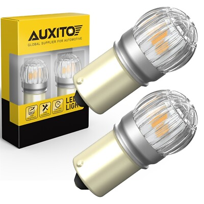 #ad 2pcs BA15S AUXITO 1156 Turn LED Signal Bulb Light High Power Amber Yellow 3000K $15.97