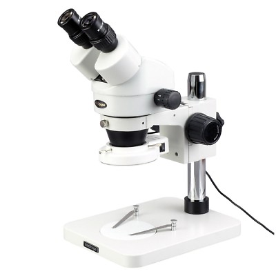 #ad AmScope 7X 45X Inspection Dissecting Zoom Power Stereo Microscope with 64 LED Li $360.99