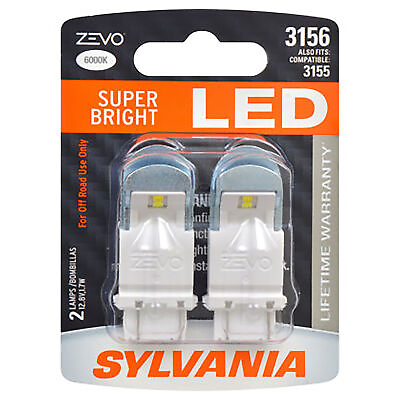 #ad SYLVANIA 3156 ZEVO LED White Bulb Bright LED Bulb Contains 2 Bulbs $19.75