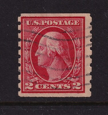 1912 Sc 413 early coil issue used single perf 8½ vertical CV $50 18 $32.50