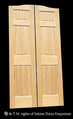 #ad PARLOR BUTLER CAFE DOOR *PINE RAISED 6 PANEL* 36quot;W FULL HEIGHT Saloon Swinging $569.99
