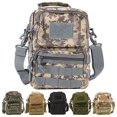 #ad Tactical Chest Bag Backpack Men#x27;s Molle Crossbody Sling Messenger Shoulder Pack $14.55
