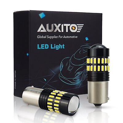 #ad AUXITO 1156 P21W 7506 BA15S LED Backup Reverse Lights Bulbs Lamps 6000K White ED $11.96