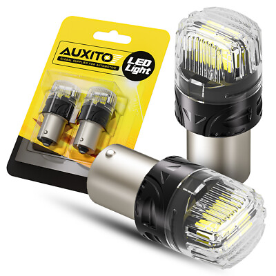 #ad 2* AUXITO 1156 P21W 7506 BA15S LED Backup Reverse Lights Bulbs Lamps 6500K White $12.99