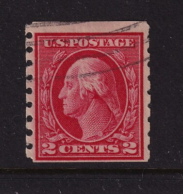 1912 Sc 413 early coil issue used single perf 8½ vertical CV $50 19 $32.50