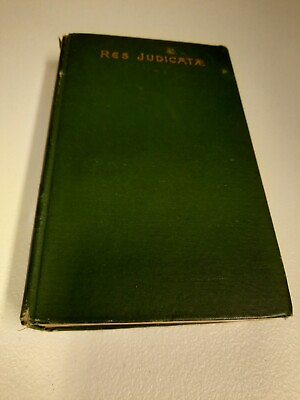 #ad RES Judicatae Hard Cover Book 1893 Augustine Birrell Vintage Historic $12.00