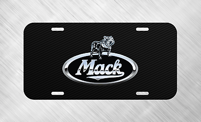 #ad Simulated Carbon For Mack Semi Truck License Plate Auto Car Tag FREE SHIP $17.74