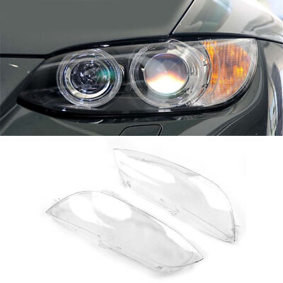 #ad 2X Headlight Lens Headlamp Cover For BMW E92 E93 Coupe Convertible M3 2006 2010 $67.99