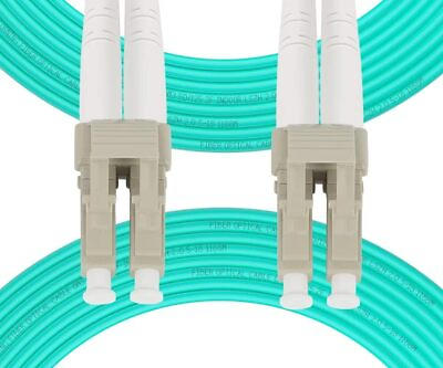 #ad Fibergaga 50m164ft OM3 LC UPC to LC UPC Fiber Cable 10GB Multimode Dupllex... $54.99