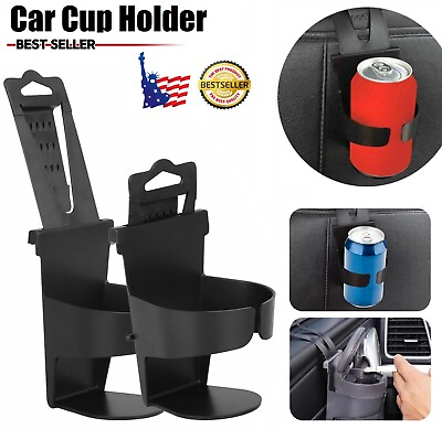 #ad 2× Universal Vehicle Car Truck Cup Holder Case Drink Bottle Door Mount Stand USA $8.18