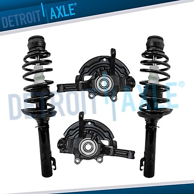 #ad Front Knuckle Wheel Hubs Struts Coil Springs for 1999 2005 VW Beetle Golf Jetta $260.74