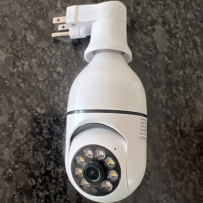 #ad Anakk 360 Light Bulb Security Camera 2K 3MP Wireless 2.4GHz WiFi Home Surveilla $21.99