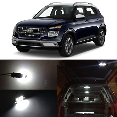 #ad 8 x White LED Interior Bulb License Plate Light for 2020 2021 2022 Hyundai Venue $14.98