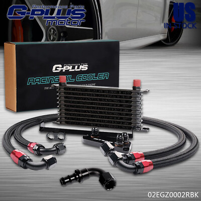 #ad 10 ROW AN10 ALUMINUM OIL COOLER KIT FIT FOR BMW 3 SERIES F30 F35 N20 316 320 $113.25