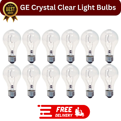 #ad GE General Purpose Clear Light Bulb A21 150 Watt Quantity 12 $35.99